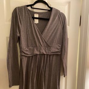 Gray Maternity Dress